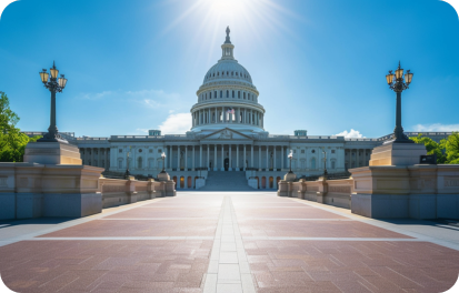 U.S. Capitol Building in Washington D.C. representing Civale Law PLLC's location